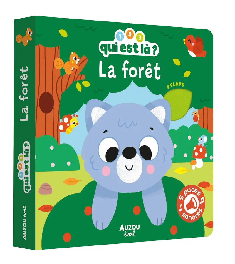 1,2,3 qui est la?- foret - AUZOU