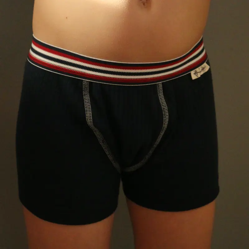 100% Organic Cotton Boxers - Indigo - 1-12y