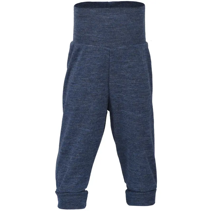 100% Organic Wool Pants - Navy - 0-2y