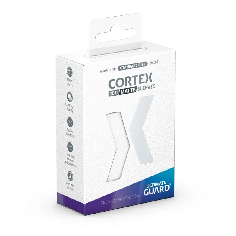 100 PROTÈGES CARTES BLANC MAT STANDARD ULTIMATE GUARD CORTEX