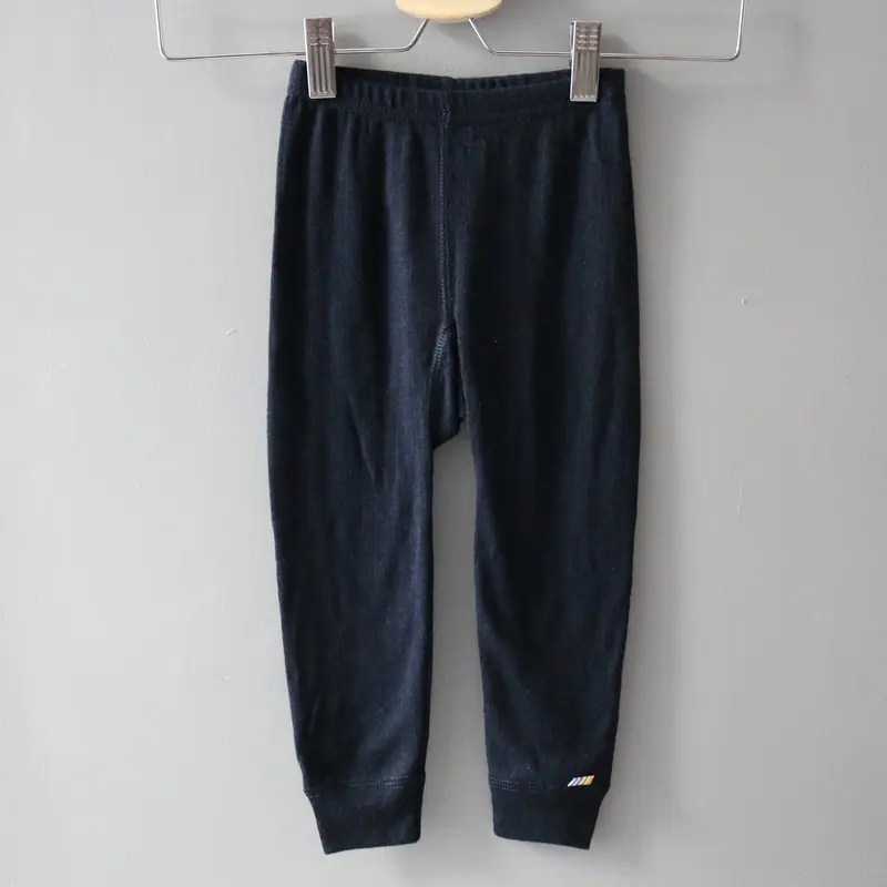 100% Wool Leggings - Navy - 1-9y