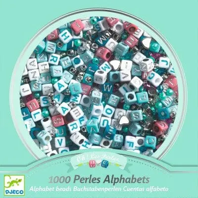 1000 Perles alphabet, argent- DJECO