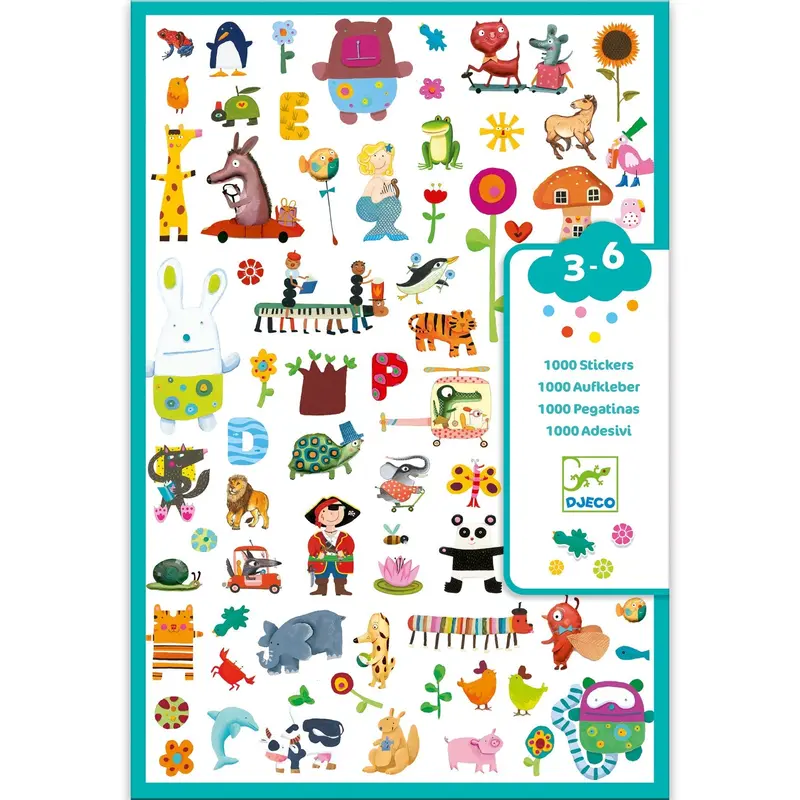 1000 stickers pour les petits - Djeco