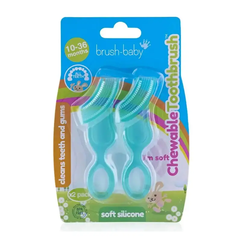 2 brosses à dents à machouiller Brush Baby