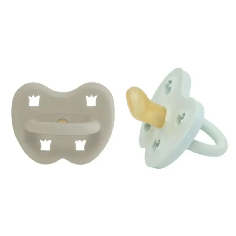 2 tétines en caoutchouc naturel Hévéa - Mellow Mint and Oatmeal 0/3mois