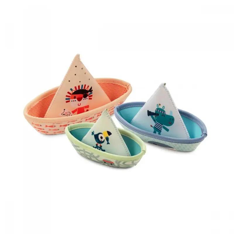 3 petits bateaux flottants jungle - LILLIPUTIENS