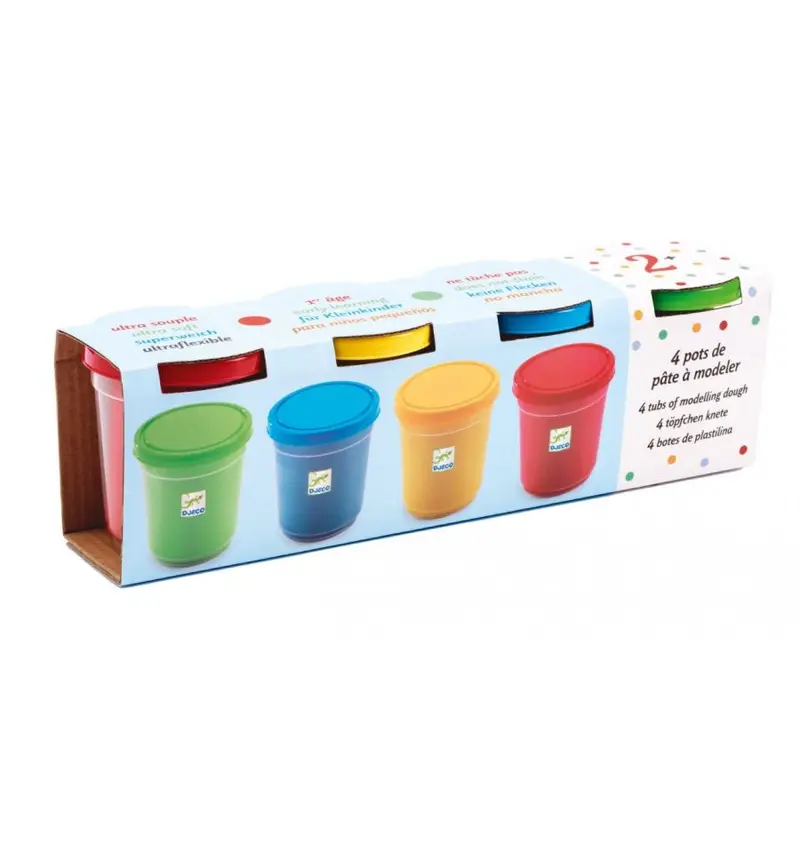 4 pot pâte à modeler - Djeco
