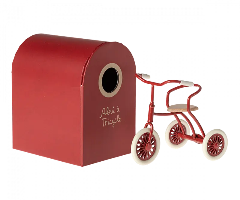 Abri à tricycle souris miniature Rouge - MAILEG