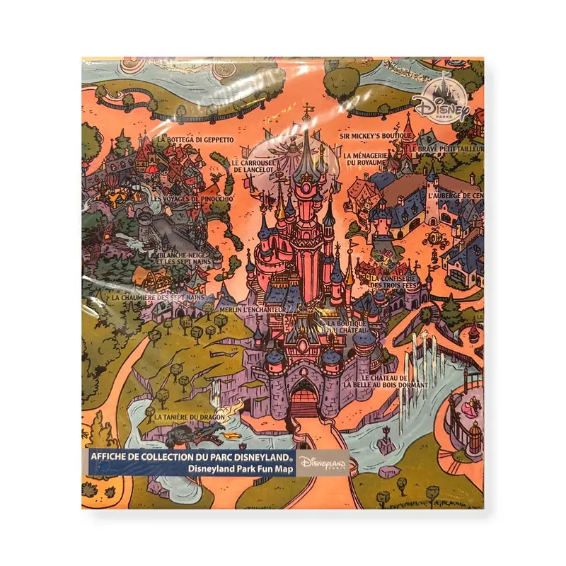 Affiche de collection Disneyland Park « Fun Map » – Disneyland Paris