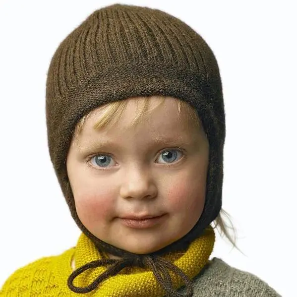 Alpaca Baby Hat - Chocolate - One Size