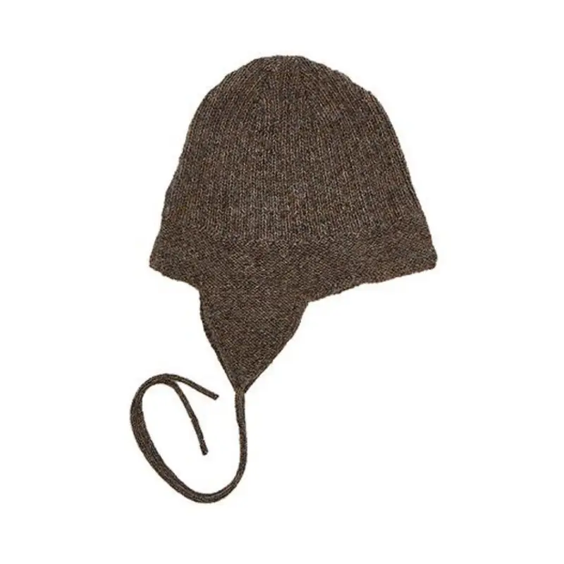 Alpaca Baby Hat - Wood - One Size