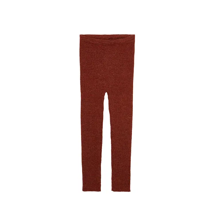 Alpaca Knitted Grandpa Pants - Terracotta - 6m-8y