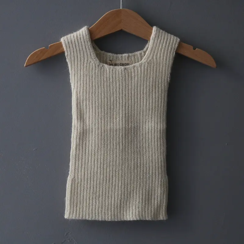 Alpaca Knitted Rib Vest - Multiple Colours - 18-36m only