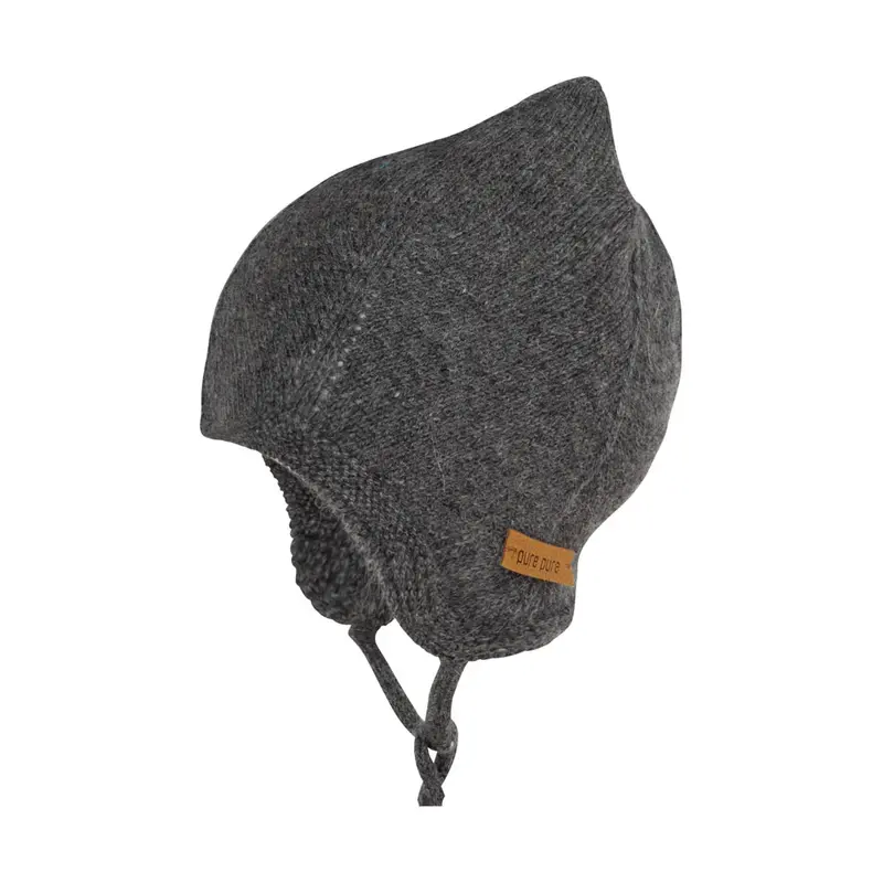 Alpaca Merino Wool Baby Hat - Slate - 1m-2y