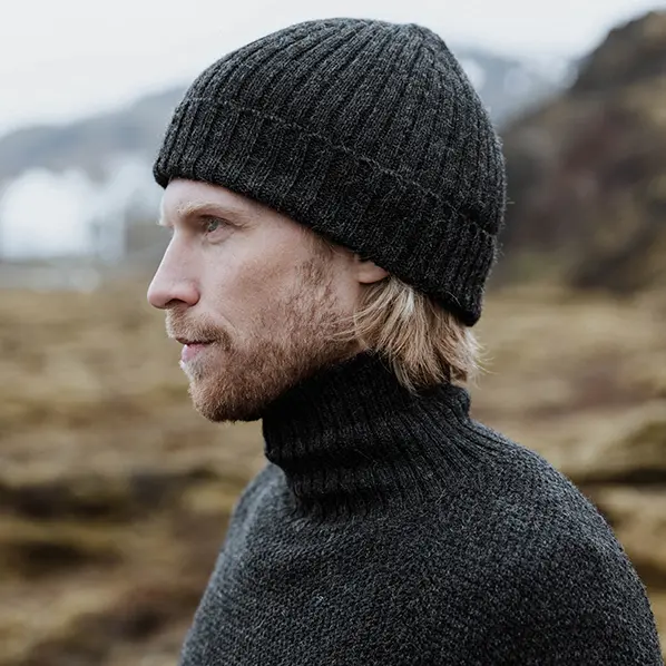 Alpaca Unisex Rib Beanie - Multiple Colours - One Size