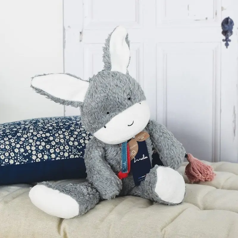 Âne en peluche coton bio