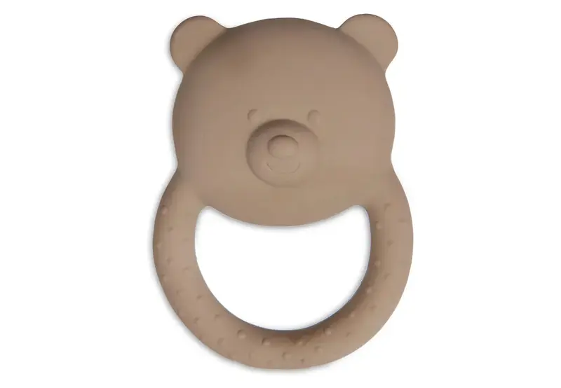 Anneau de dentition en caoutchouc Teddy Bear Biscuit - jollein