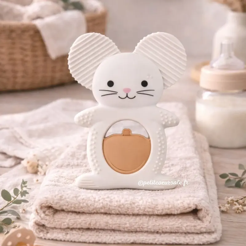 Anneau de dentition réfrigérant bébé – Souris