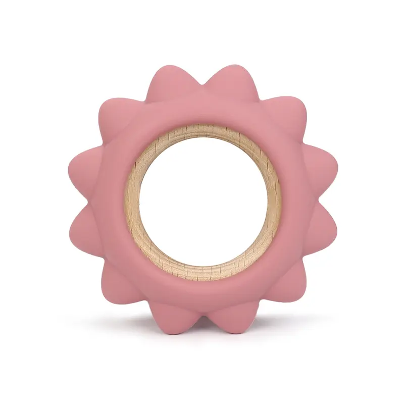 Anneau de dentition soleil dark pink