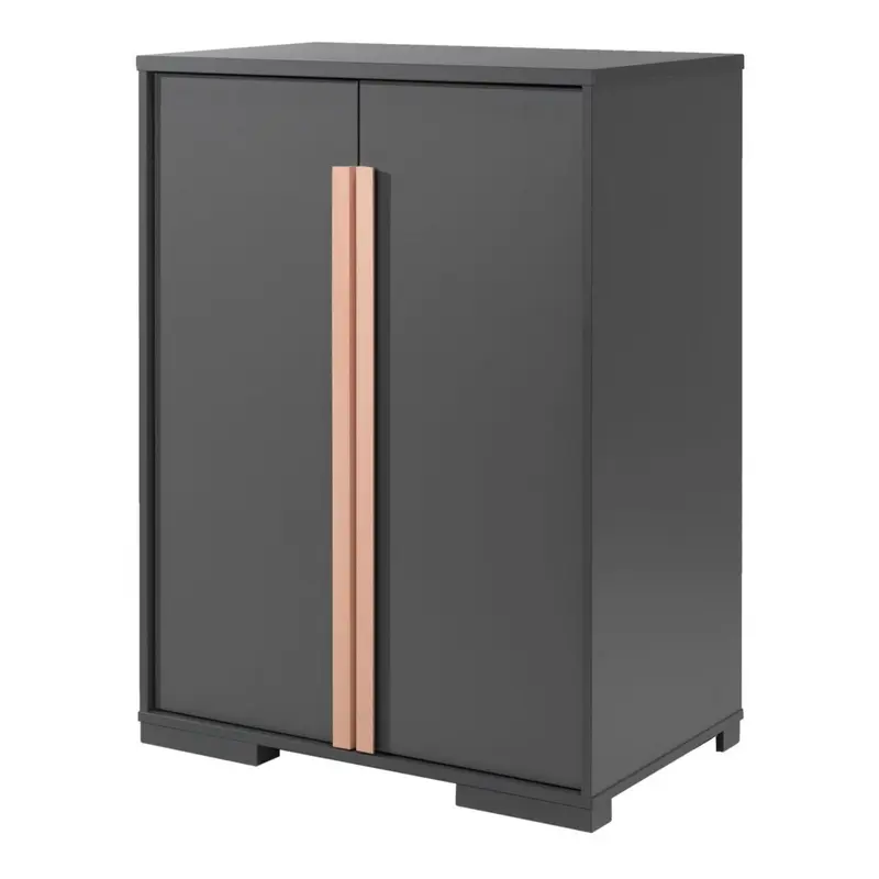 Armoire 2 Portes LONDON Anthracite