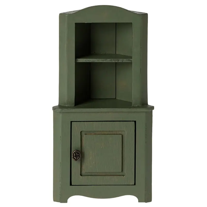 Armoire D'Angle, Pour Souris Maileg - Vert Foncé