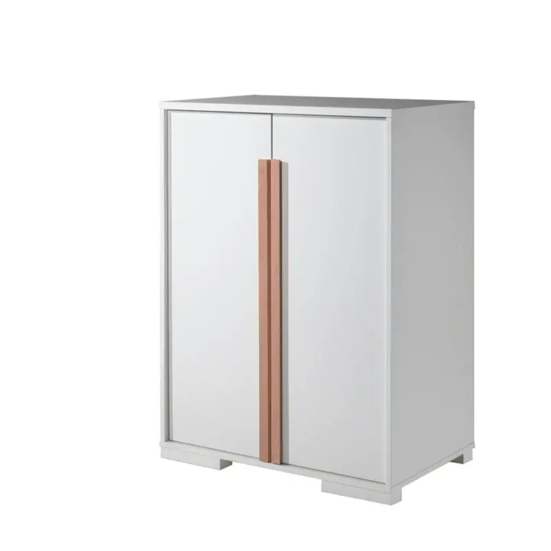 Armoire Étagères 2 Portes LONDON Blanc