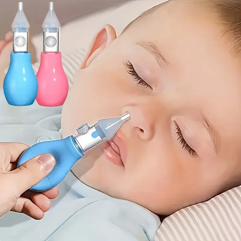 Aspirateur nasal silicone bébé - pompe aspiration nettoyeur nez enfant outil nettoyage nasal