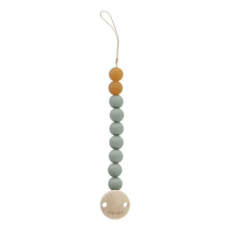 Attache-sucette en caoutchouc naturel Hevea - Seafoam blue