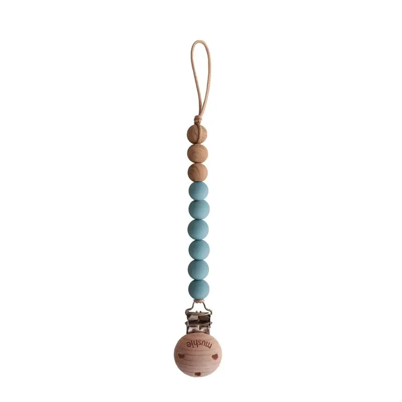 Attache Sucette Eva cadet blue - mushie