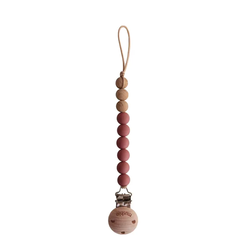 Attache Sucette Eva redwood - mushie
