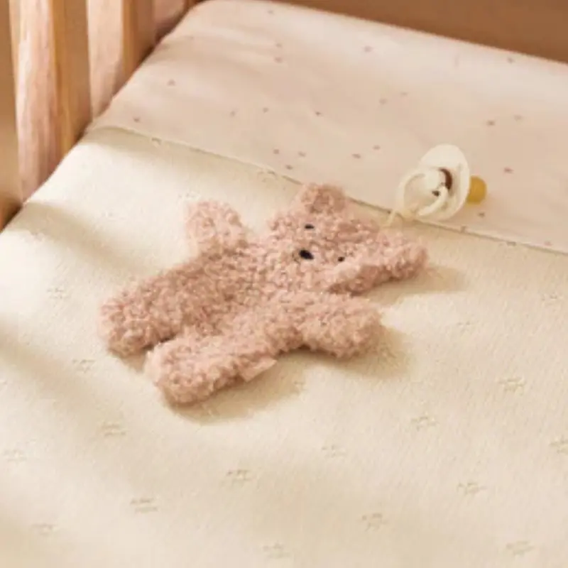 Attache Sucette Teddy Bear - Rose