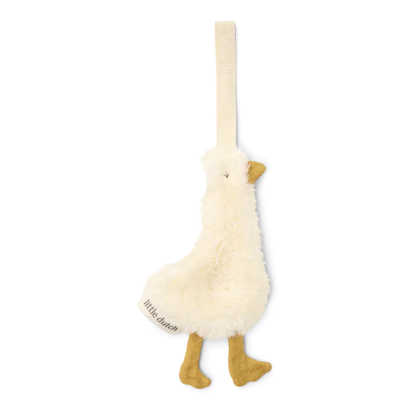 Attache-tétine en gaze de coton – Oie