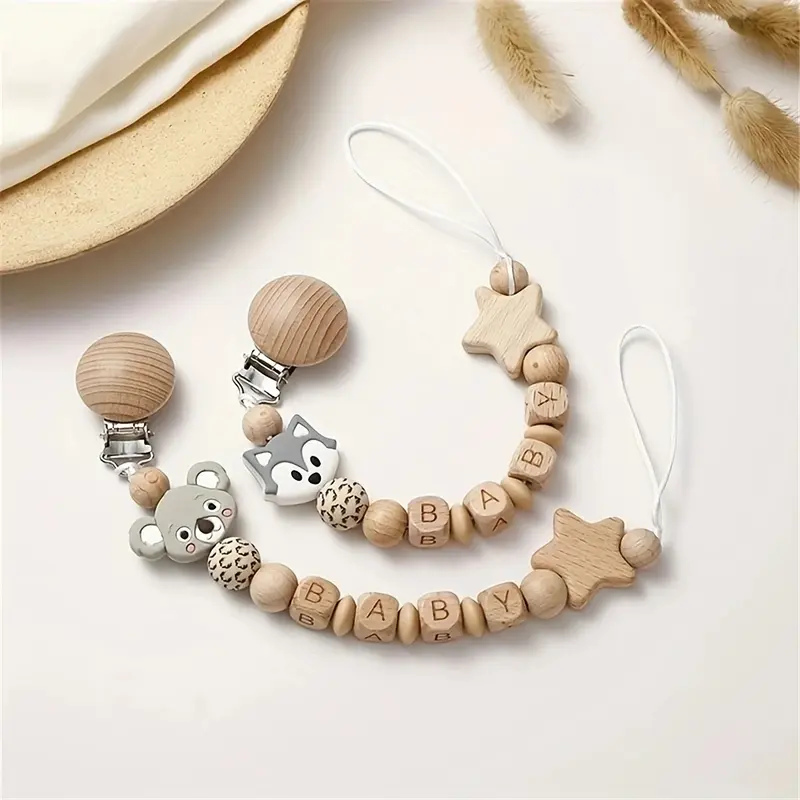 Attache Tétine Silicone Animaux
