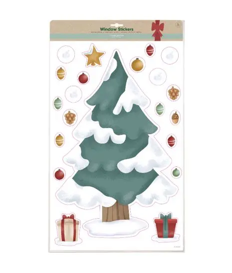 Autocollants de fenêtre Sapin de Noël - Little Dutch