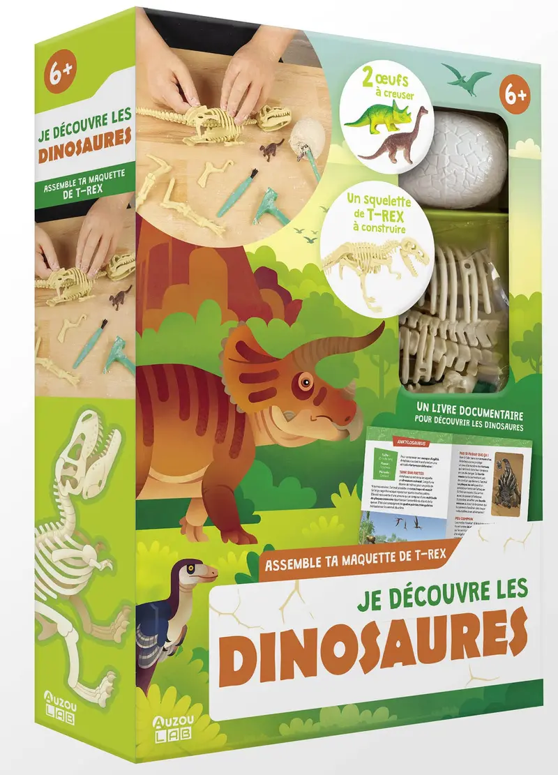 Auzou lab' je découvre les dinosaures- AUZOU