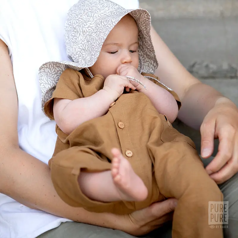 Baby Linen & Cotton Romper - Sahara - 6m-3y
