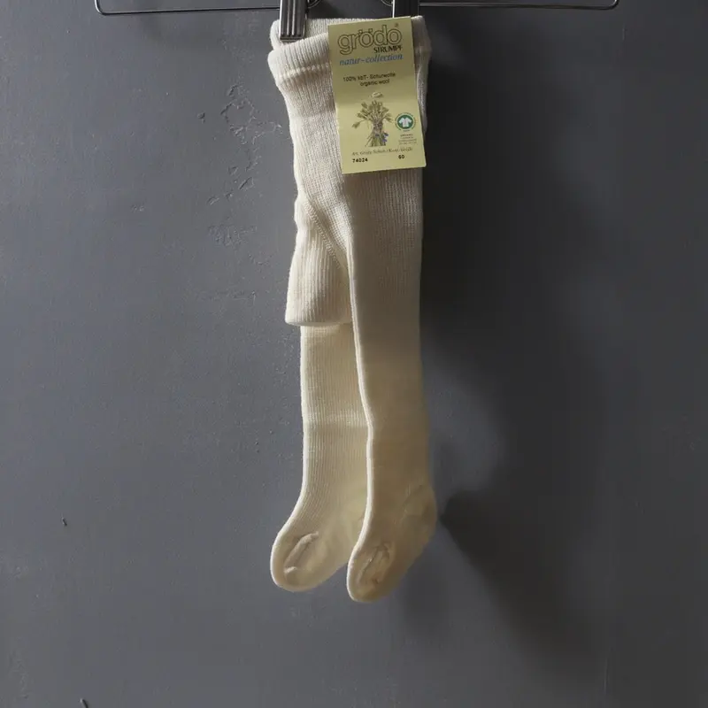 Baby Wool Tights - Ecru - Newborn-18m