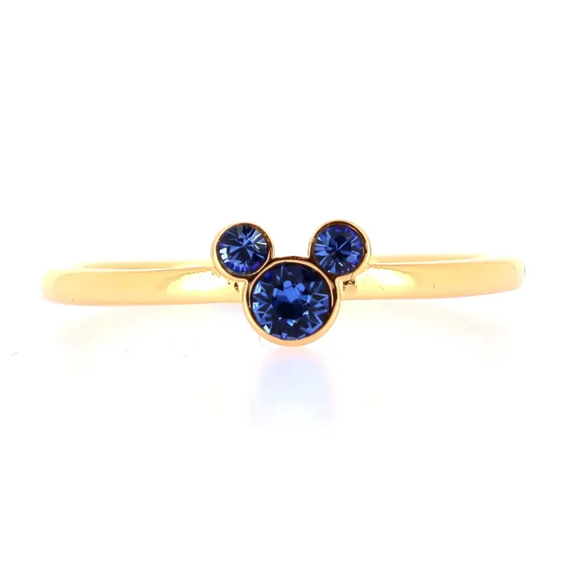 Bague Mickey Cristal Bleu