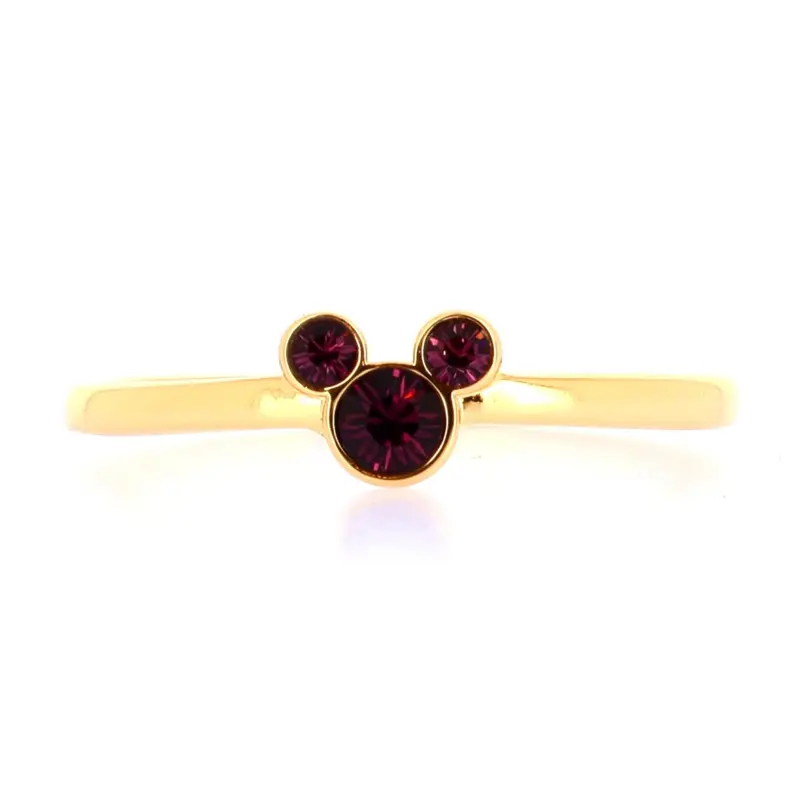 Bague Mickey Cristal Rose