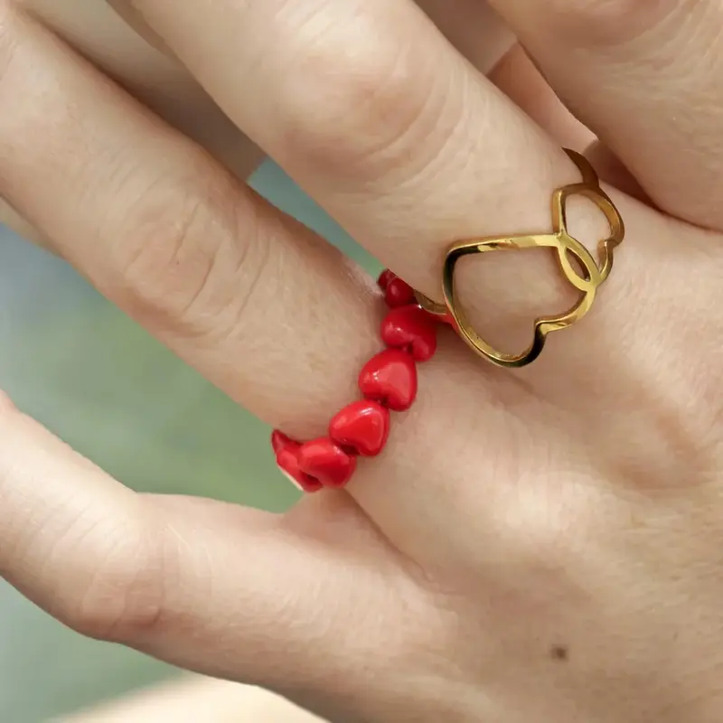 Bague - Mini Coeur (Coloris au choix) - Gaga