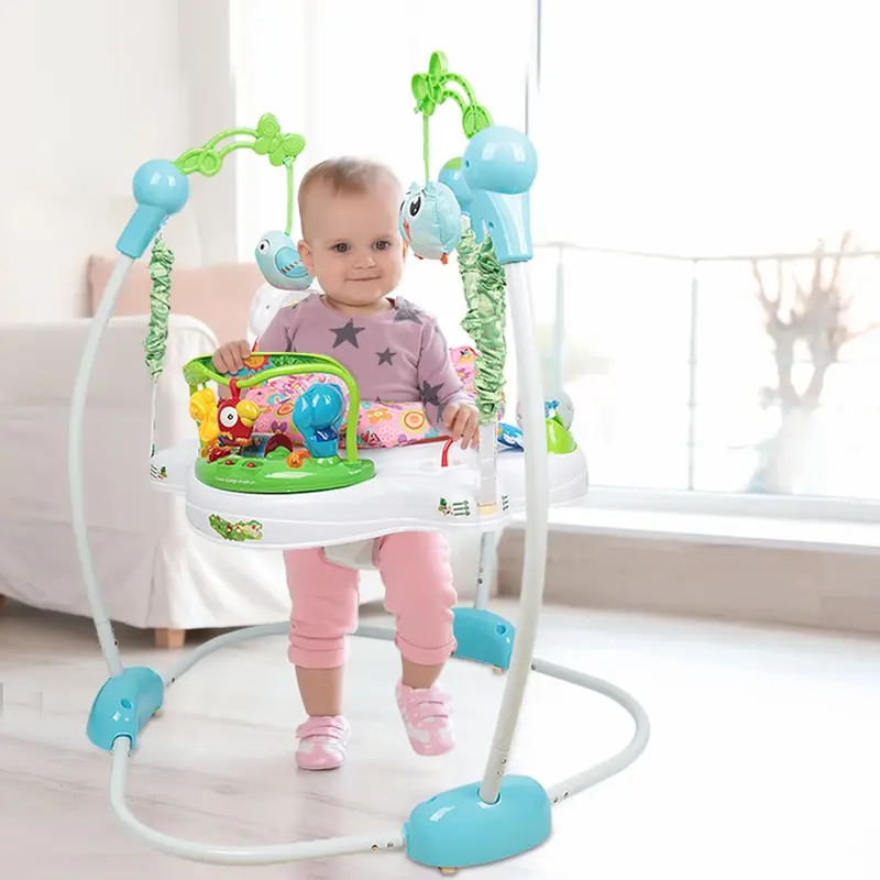 Balancelle bébé siège sauteur - table d'activités suspendue à partir de 9 mois