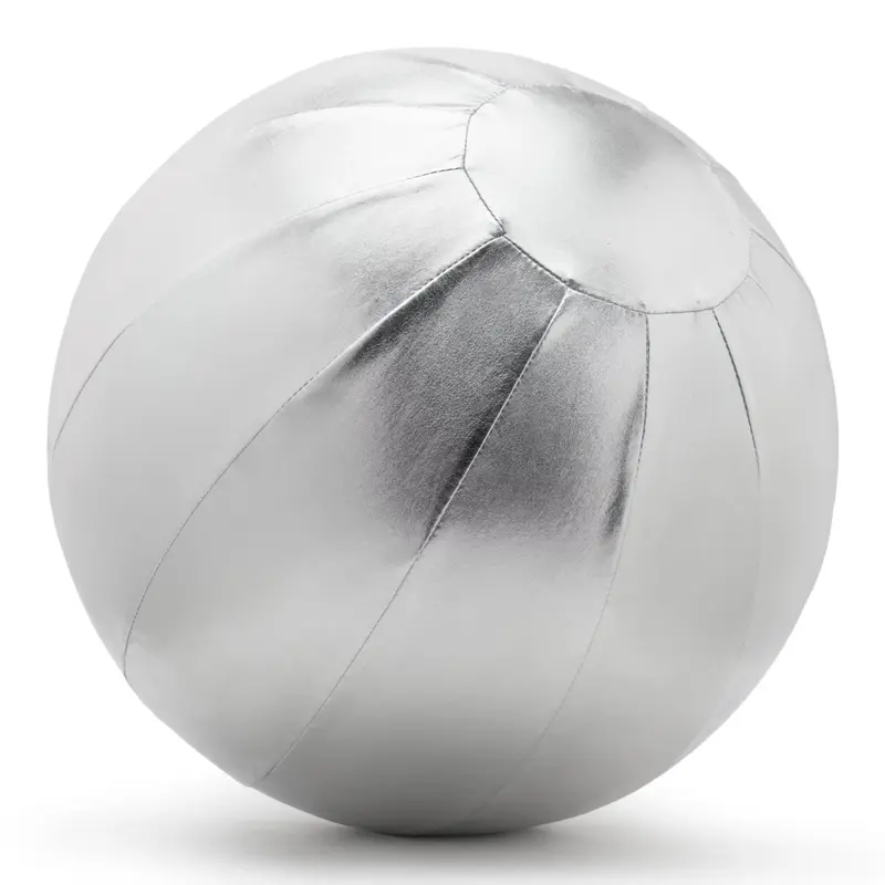 Ballon Cirque Argent En Tissu À Gonfler 40 Cm