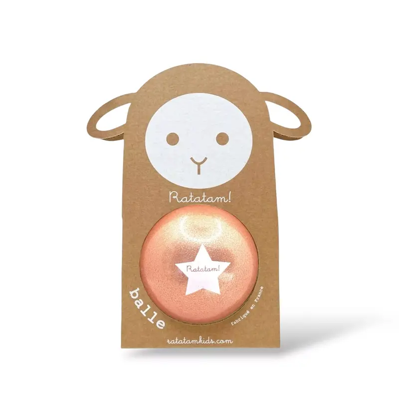 Ballon mouton 10 cm - Cuivre full paillettes - Ratatam
