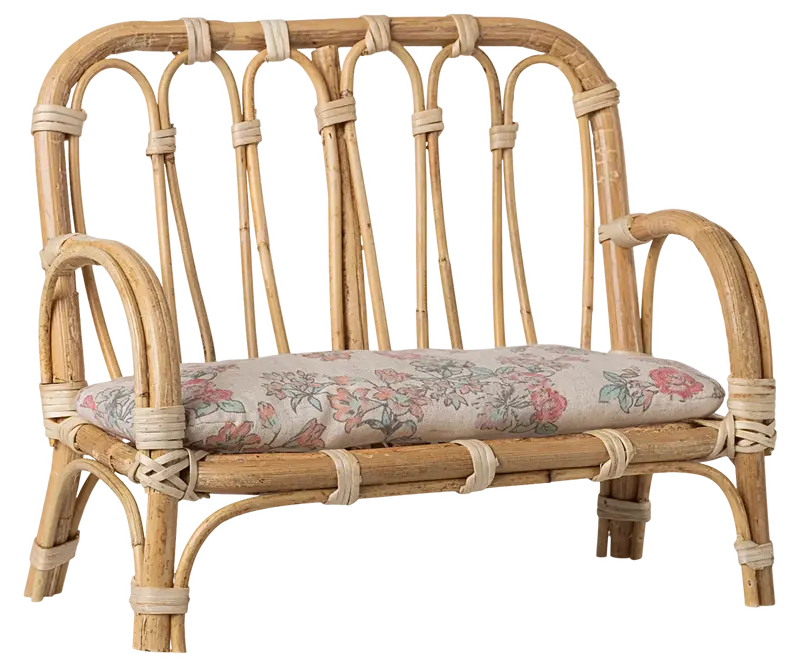 Banc en rotin miniature Large Nature - MAILEG