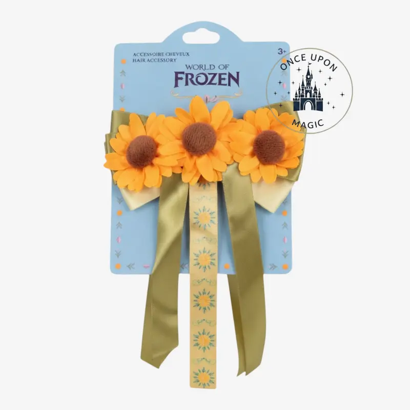Barrette Fleurs Tournesol La Reine des Neiges - World Of Frozen - Disneyland Paris