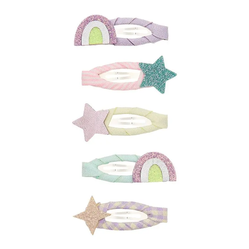 barrettes arc-en-ciel et étoile - Mimi&lula