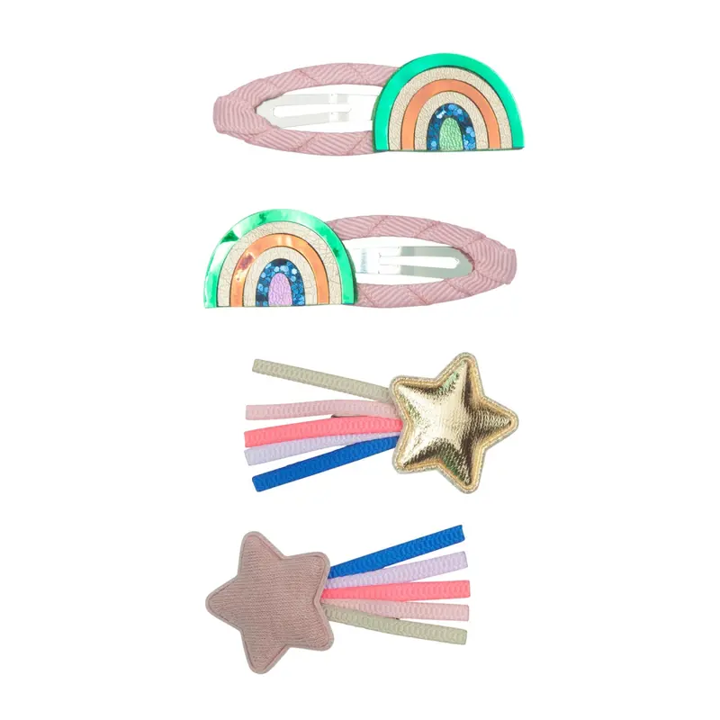 Barrettes La Fête Sur L'arc-en-ciel
