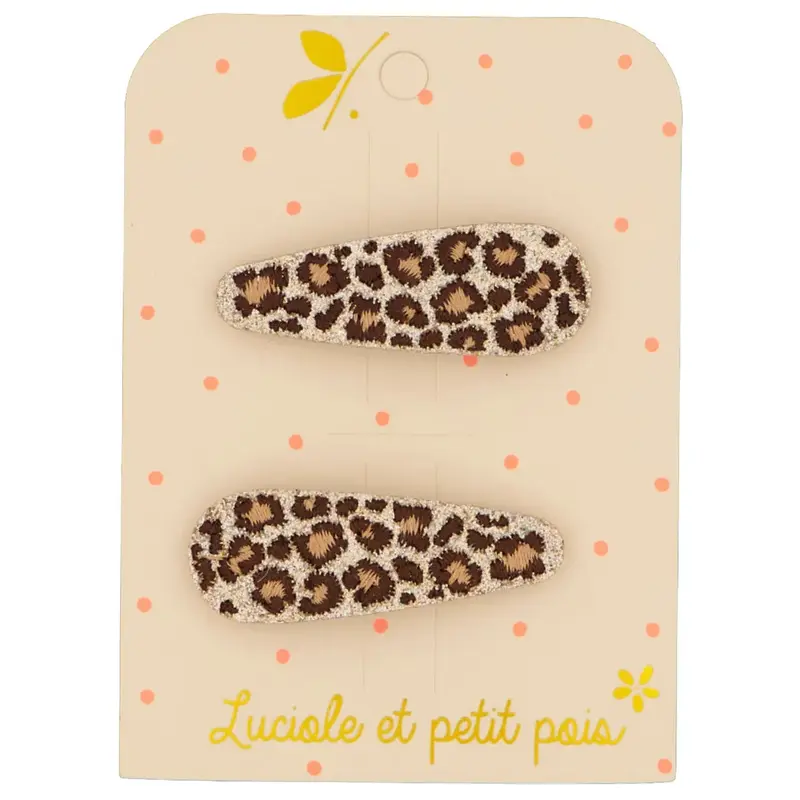 Barrettes Léo- Luciole et petit pois