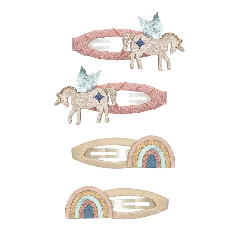 Barrettes licorne et arc-en-ciel - Mimi&lula