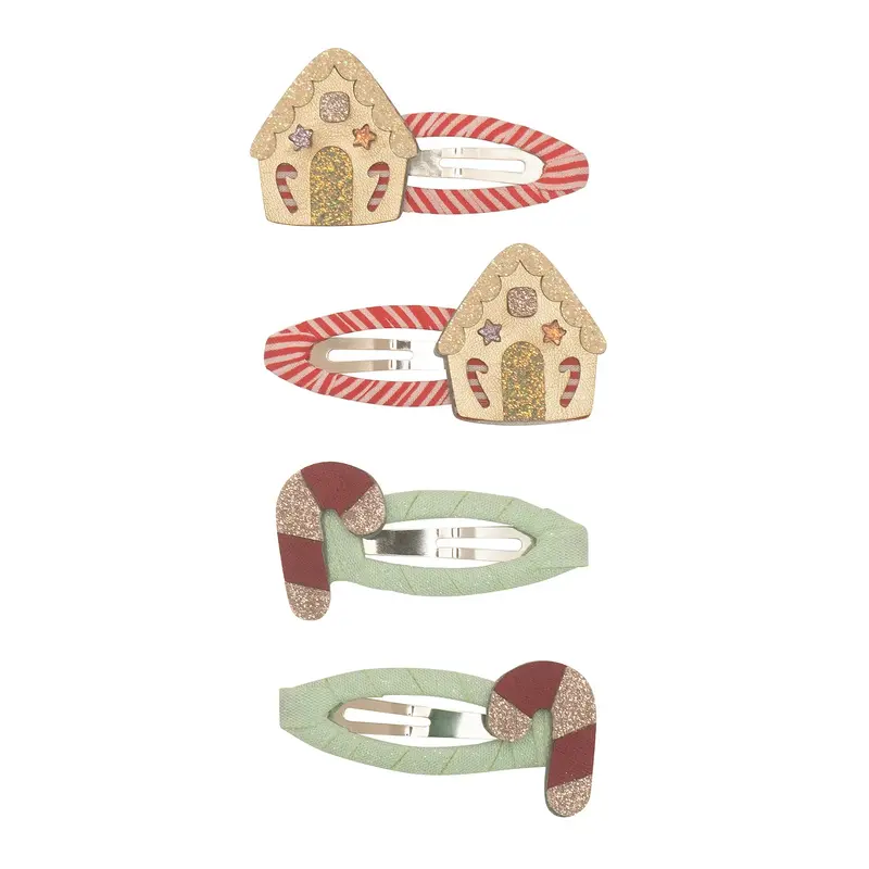 Barrettes maison pain d'épices Noël - Mimi & Lula